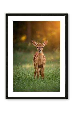 Adorable fawn deer wildlife animal nature outdoor mammal forest cute baby deer