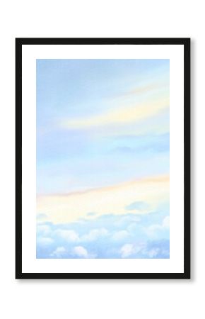 watercolor cloudy sky