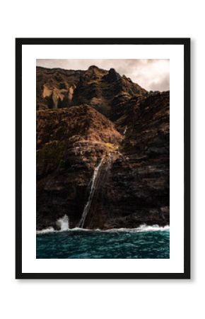 Napali Coast of Kauai, Hawaii. Cliffs on the western coast of Kauai.