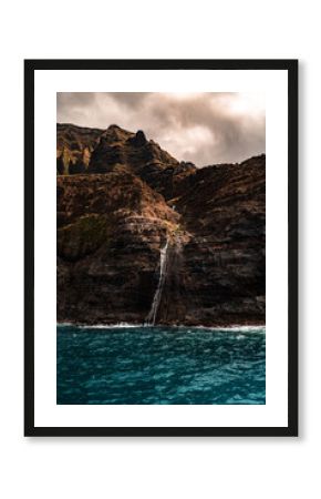 Napali Coast of Kauai, Hawaii. Cliffs on the western coast of Kauai.