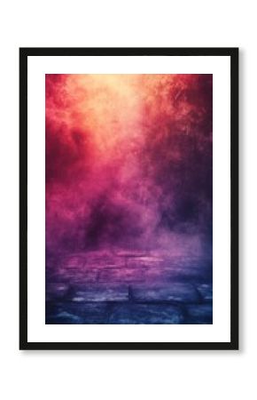 Dramatic Lighting Effects and Smoke with Paved Floor
