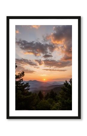 sunrise over the mountains
