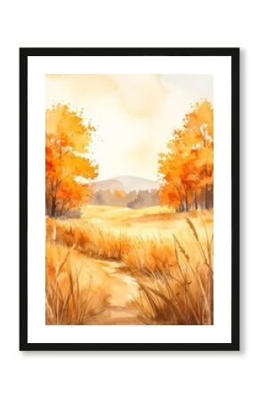 Paysage d'automne (feuilles d'automne)