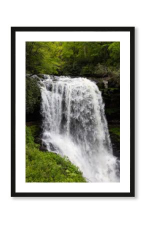 Dry Falls in the Nantahala National Forest of North Carolina in the Summer