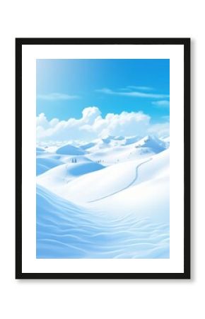 Skiing field outdoors snow landscape.