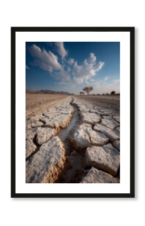 desert landscape with blue sky