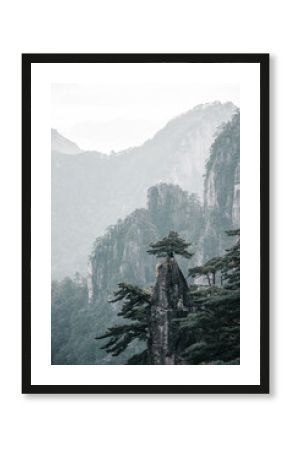 Huangshan Yellow Mountain in China Dream Brush Blossoming Pen Peak