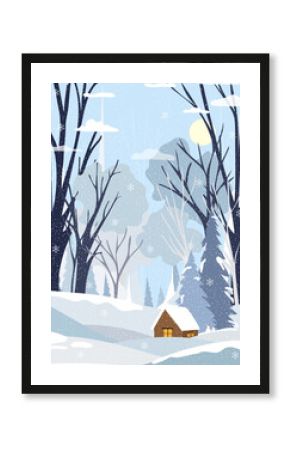 Christmas Background,Seamless Pattern panoramic Winter Village Landscape blue sky with snow on forest pine tree on moutains,Vector Xmas horizon banner Winter wonderland forest,New Year 2026