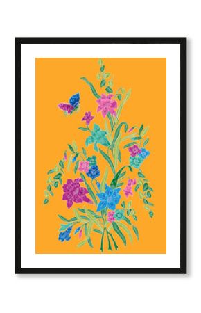 Nyonya Batik Sarong of Lily Pattern