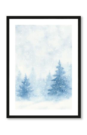 misty mountain ridges snowfall background