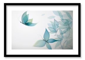 Azure Kwiaty jak szkic Motyle / Surrealistyczne