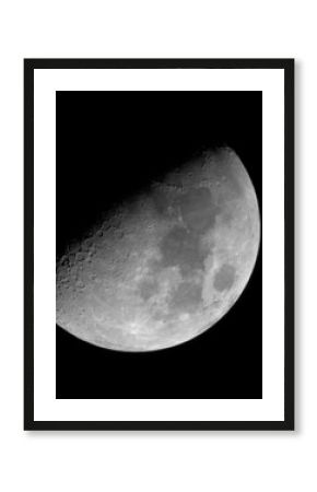Waxing gibbous moon.