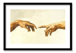Abstract God's hand vector illustration