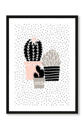 Hand Drawn Cactus Poster