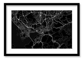 Dark area map of Shenzhen, China