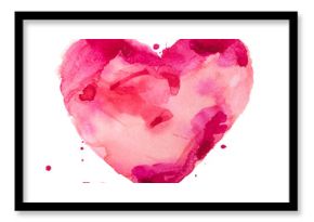 watercolor heart. Concept - love, relationship, art, painting