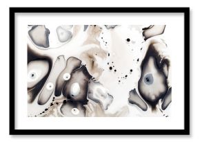 Abstract artwork on the water.