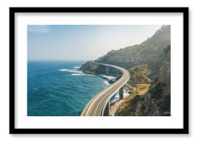 bridge meandering along the coast