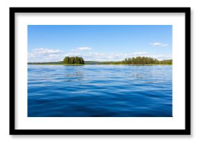 Finland lake scape at summer