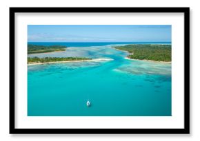 Aerial view of Sainte Marie island, Madagascar