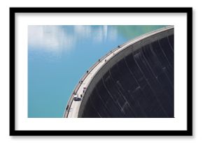 Concrete dam wall of Kaprun - Zell am See water reservoirs, Austria