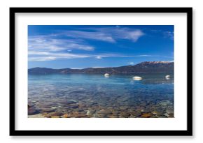 Jezioro Tahoe Panoramiczny krajobraz plaży