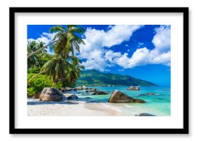 Baie Beau Vallon - Beach on island Mahe in Seychelles