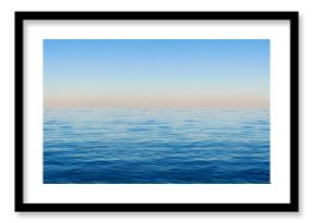 Panorama of sea waves on the background of dawn