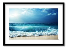 waves at Seychelles beach