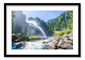 The Krimml Waterfalls in the High Tauern National Park, Salzburg