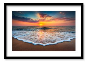 Beautiful sunrise over the sea