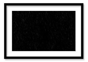 Falling raindrops footage animation in realtime on black background, black and white luminance matte, rain animation with start and end, perfect for film, digital composition, projection mapping