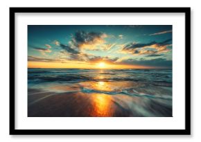 Beautiful sunrise over the sea