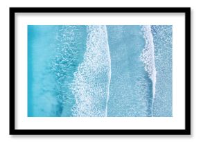 Wave on the beach as a background. Beautiful natural background at the summer time