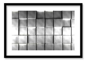 Abstract silver color background.Luxurious and elegant background with bright silver cubes or blocks.3d illustration