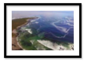 Panoramic view of blue sea