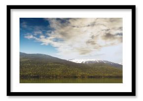 Scenic view of lake and mountain