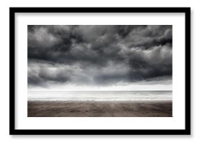 Stormy weather by the sea