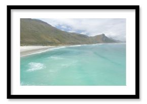 Scenic view of sea and mountains