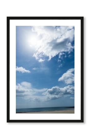 Scenic view of a beach against the sky