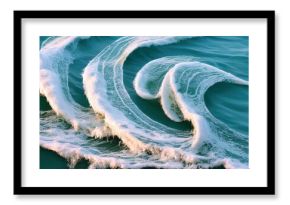 Close up shot of beautiful ocean waves