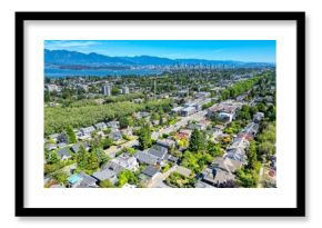 Aerial view of Vancouver north shore