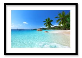 Anse Lazio beach at Praslin island, Seychelles