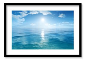 blue sky ocean