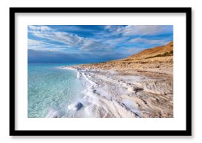 View of Dead sea coastline