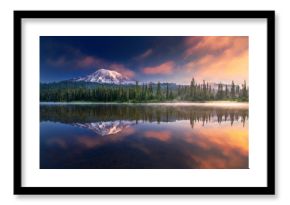 Mt Rainier and reflections