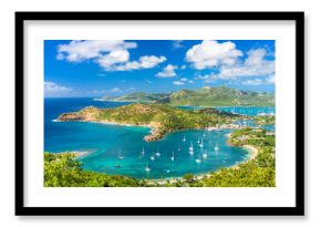 Antigua and Barbuda coastal landscape in the Caribbean.