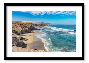 Atlantik Traumbucht an der Westküste von Fuerteventura Playa del Viejo Rey / Spanien