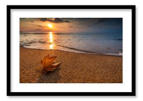 Beautiful sunrise over the sea