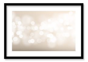 Abstract light blur and bokeh effect background. Vector defocused sun shine or sparkling lights and glittering glow for festival or white celebration background template